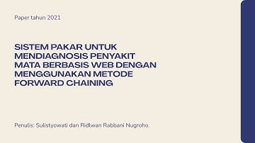 Review Paper: Sistem Pakar Penyakit Mata Berbasis Web (Forward Chaining)