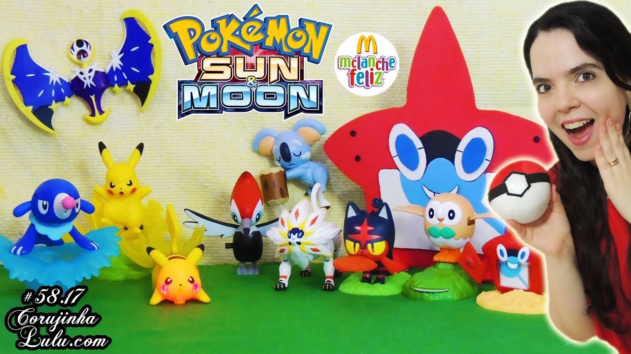 Pokémon Sun and Moon Sol e Lua - McDonald's McLanche Feliz DEZ