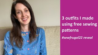 3 outfits I made using free sewing patterns