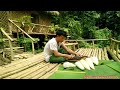 Harvesting Giant Bamboo shoots _ processing tutorial and preservervation, Building Future Life