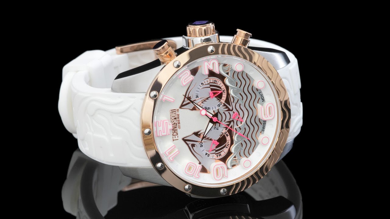 TechnoSport TS-100-5SEA Women's 44mm Swiss Parts Multifunction Watch renato raquetes