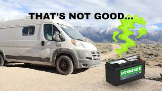 My battery almost EXPLODED | DIY Vanlife Repairs