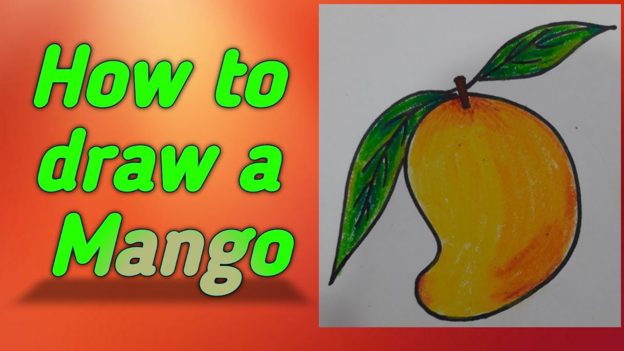 How to draw an mango