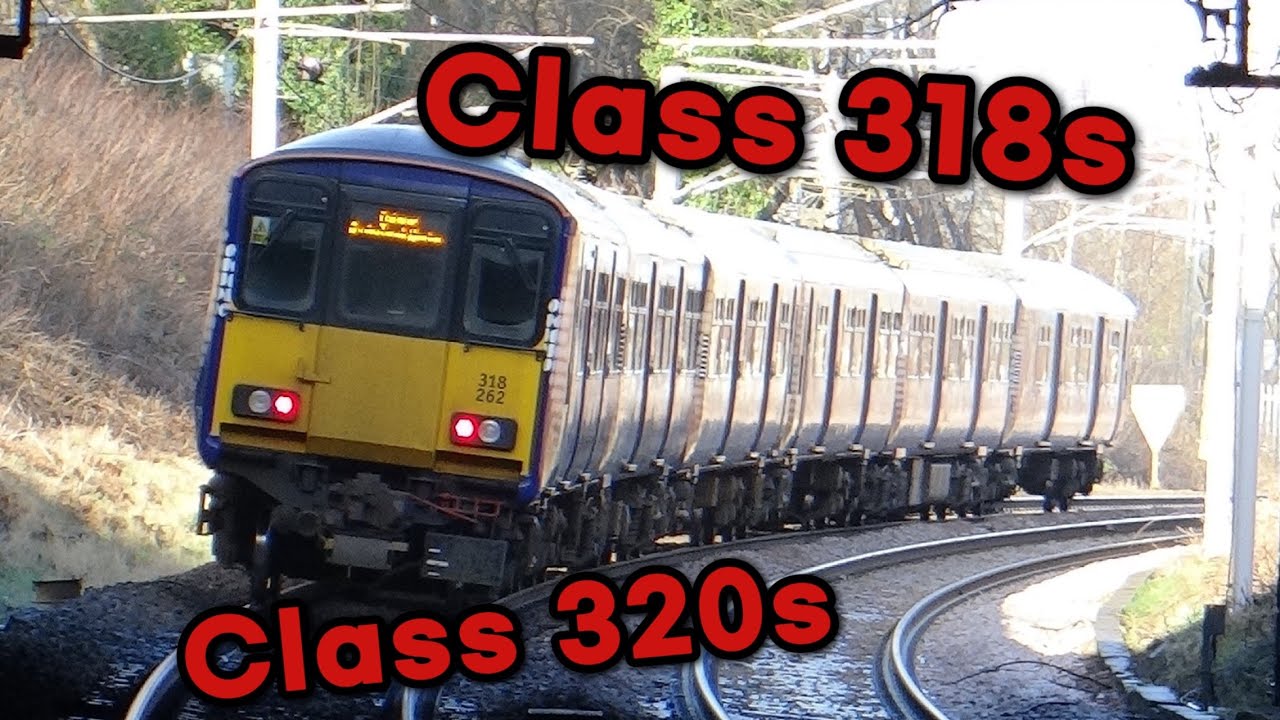Trains At Cambuslang, Class 320s, 318s