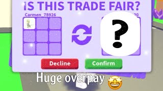 Huge overpay trades + making a neon mythical pet!