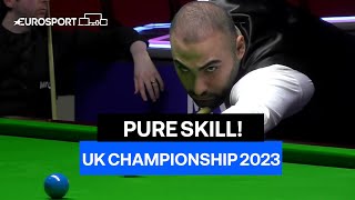 Hossein Vafaei completes JUDGEMENT DAY Century! 🔥 | 2023 UK Championship Snooker Highlights