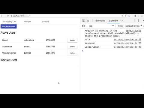 Angular 실습 046    Firestore의 accounts 데이터 수정하기