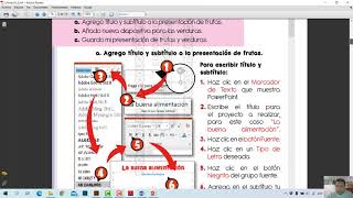 Computación 2 Prim - Sesión 21 Elaboro Diapositivas De Las Frutas Y Verduras