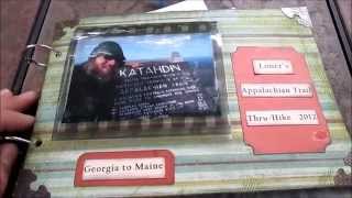 Appalachian Trail Loner Scrapbook Mini Photo Album My Mom made