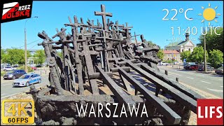 4k POLAND 🇵🇱 WARSAW 🚶🏽‍♂️ #WALK ~ 🏟 STADION POLINII 🛞 SKWER MATKI SYBIRACZKI ⛓ ~ #PrzezPolskę