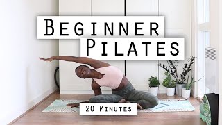 20MIN BEGINNERS PILATES WORKOUT- GREAT FOR EVERYBODY-  AT HOME WORKOUT