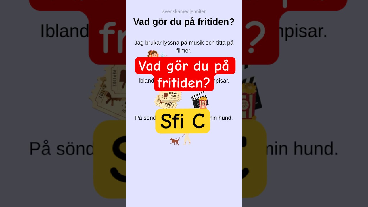 Vad gör du på fritiden? 