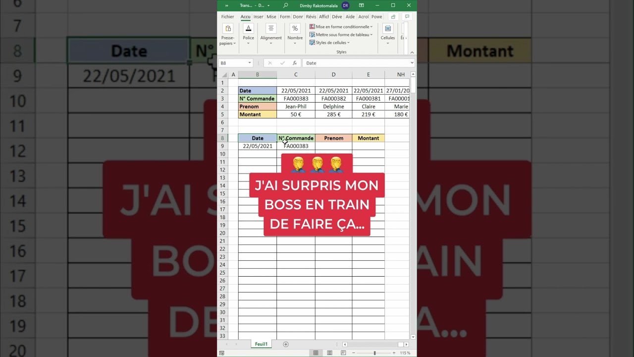 Connais-tu la fonction TRANSPOSE dans Excel ❓ | Astuce Excel