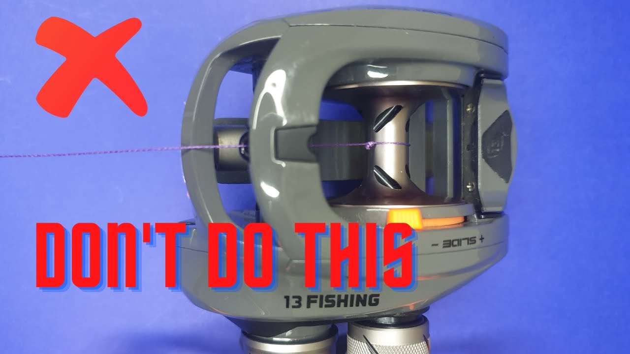 This is the correct way to spool braid to your baitcaster YouTube
