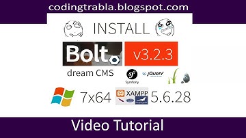 Install Bolt CMS v3.2.3 on Windows 7 localhost XAMPP 5.6.28 - opensource PHP CMS byAO