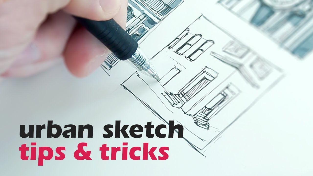 HOW to DRAW | Step-by-Step URBAN SKETCH Tutorial - YouTube
