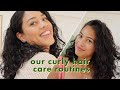 OUR CURRENT CURLY HAIR ROUTINES | using mostly clean products on 2c/3a curls