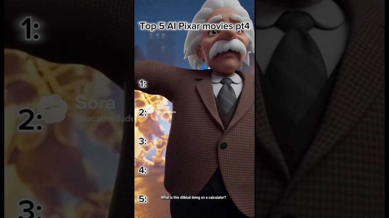 Top 5 AI Pixar movies Pt4 