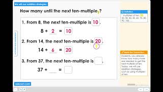 Lesson 1.1 - Addition Strategies (Activate Prior Knowledge)