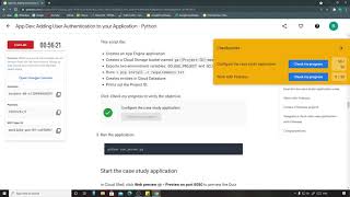 App Dev- Adding User Authentication to your Application - Python | Qwiklabs [GSP186]
