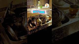 Before:Stress,After: Satisfaction|Satisfying Dishwashing Transformation#shorts#cleaningmotivation