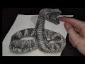 Anaconda Snake 3d Drawing 
