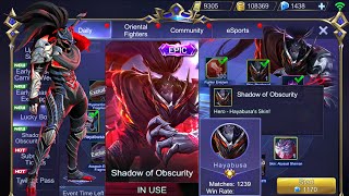 Getting the NEW Hayabusa Epic Skin: Shadow Of Obscurity In The Lucky Box Event | Mobile Legends