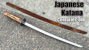 Mesmerizing Restoration Project! Centuries-Old Japanese Vintage Rusty Katana Sword Transformation