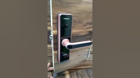 How to unlock Mars smart door lock with fingerprint?#shorts #shortvideo