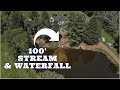 Chris's LAST WATERFALL | Natural Pond Waterfall & Stream