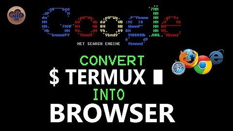 Termux Convert Into Web Browser