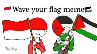 Wave your flag meme (Countryhumans) Flipaclip | Palindo