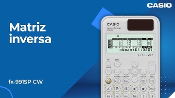 Casio ClassWiz - Matriz inversa