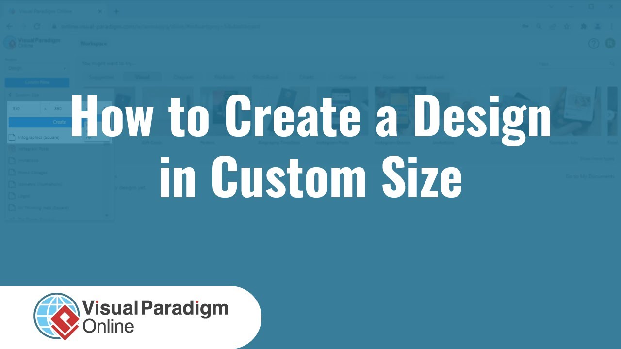 How to Create a Design in Custom Size - YouTube