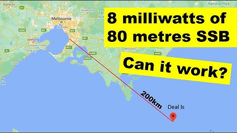 8 milliwatts of 80 metres SSB: Can it work?