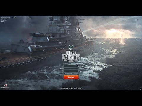 World Of Warships CBT Login Screen Video