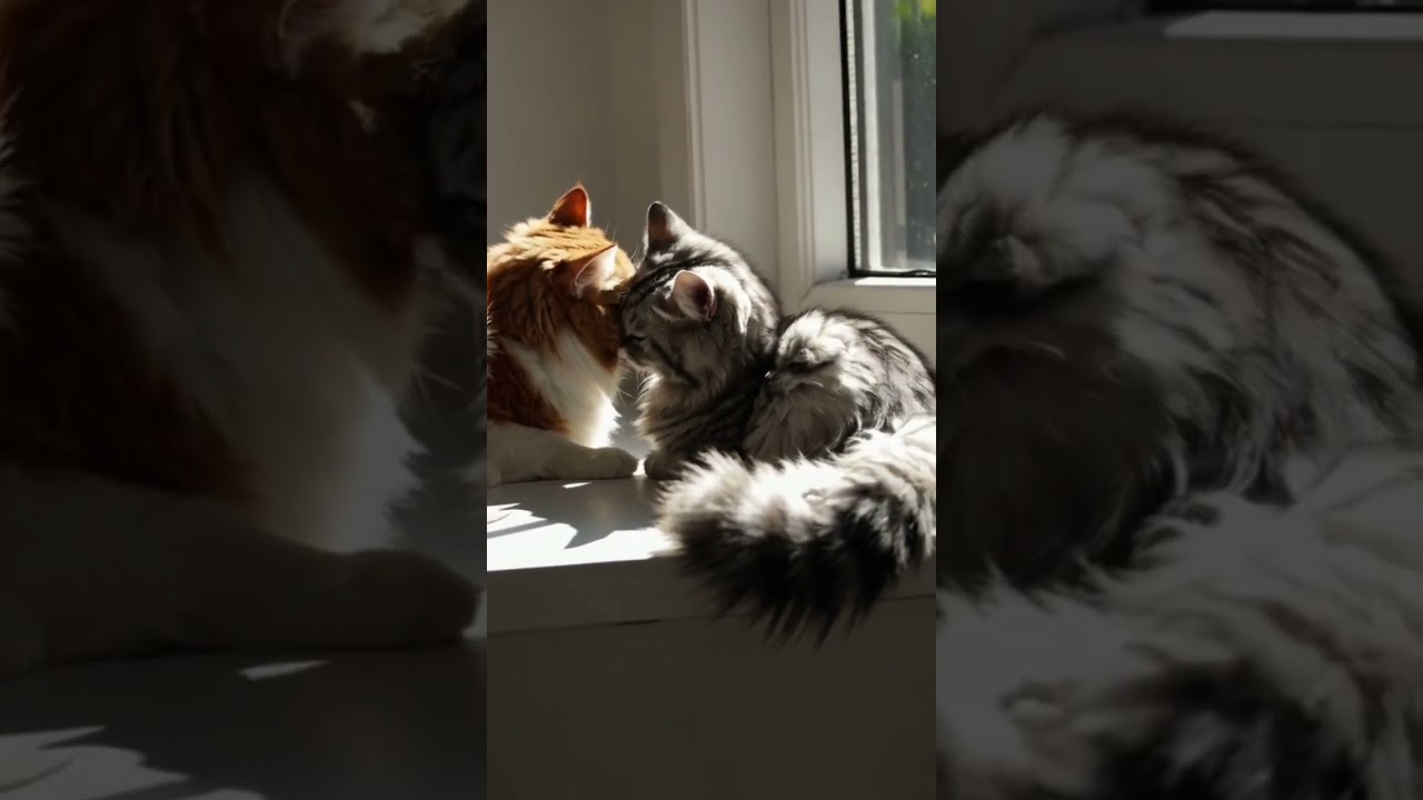 Cats: Cute Couple, Cats in Love #cat #love #cutecat #pets #cutekitty #catlady #lovelycat #catmodel