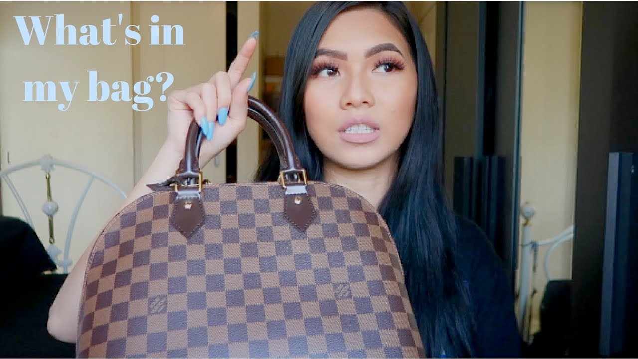 What&#39;s in my bag? & Review on Louis Vuitton Alma PM bag - YouTube