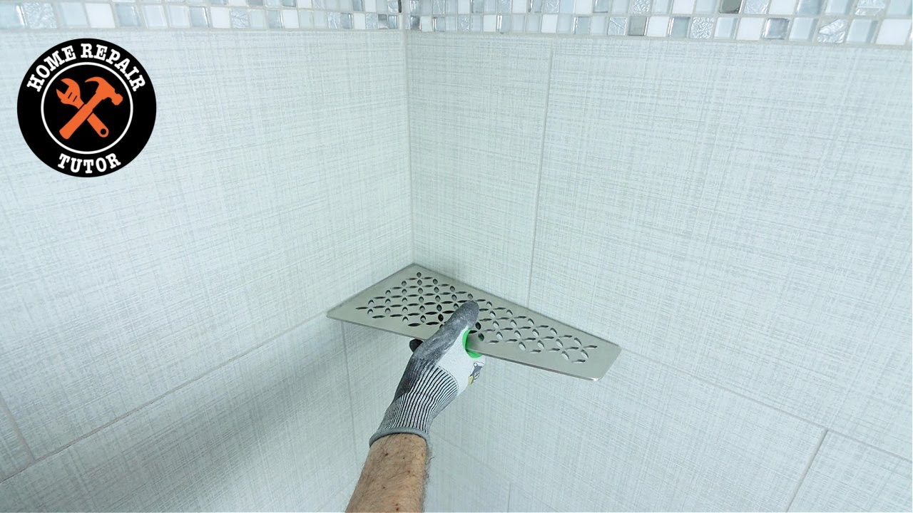 Don't Glue! Install An Easy In-Wall Shower Shelf Instead - GoShelf™