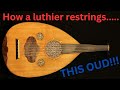 How a luthier restrings an oud  simon shaheens oud