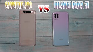 Samsung Galaxy A80 vs Huawei Nova 7i | SpeedTest and Camera comparison