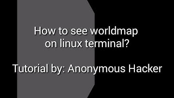 How to view world map on terminal | mapscii