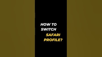 How to switch Safari Profile?  #ios17 #safari #apple