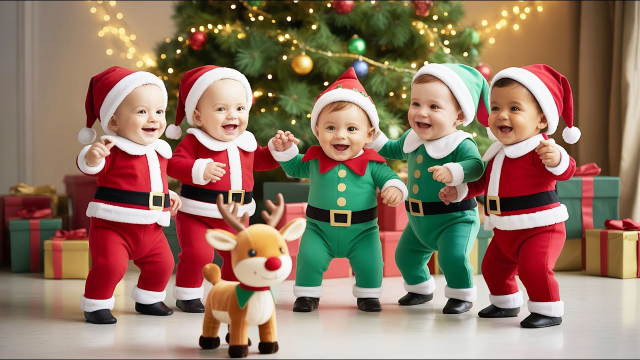 Jingle Bells Christmas Dance 🎄 | Fun Kids Songs & Holiday Nursery ...