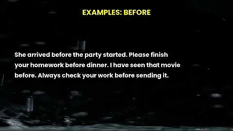 Let's learn the word before | Improve your vocabulary #english #vocabulary #learnenglish