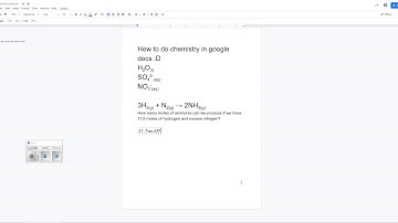 14   How to do chemistry in google docs