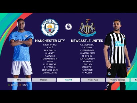 PES 2021 - MANCHESTER CITY VS NEWCASTLE UNITED Premier League - Gameplay PC -