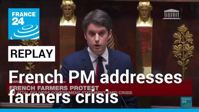 Baptism of fire: New French Prime Minister faces farmers protest • FRANCE  24 English - YouTube