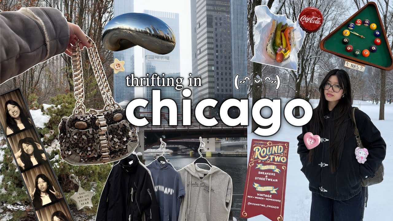 Походы по секонд-хендам в Чикаго! 🏙️🛍️🌭 Прогулки по Уикер-парку, шопинг в Пилсене и вкусная еда!