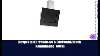 Respekta CH 99040-60 S Edelstahl/black Kaminhaube, 60cm
